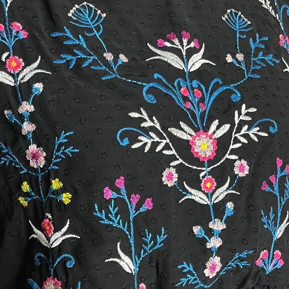 Vintage Target Exhilaration | Y2K Floral + Swiss Dot Babydoll Dress | Small - Picture 4 of 10